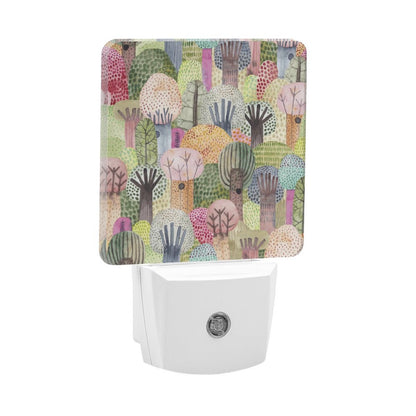Watercolor Trees Smart LED Night Light