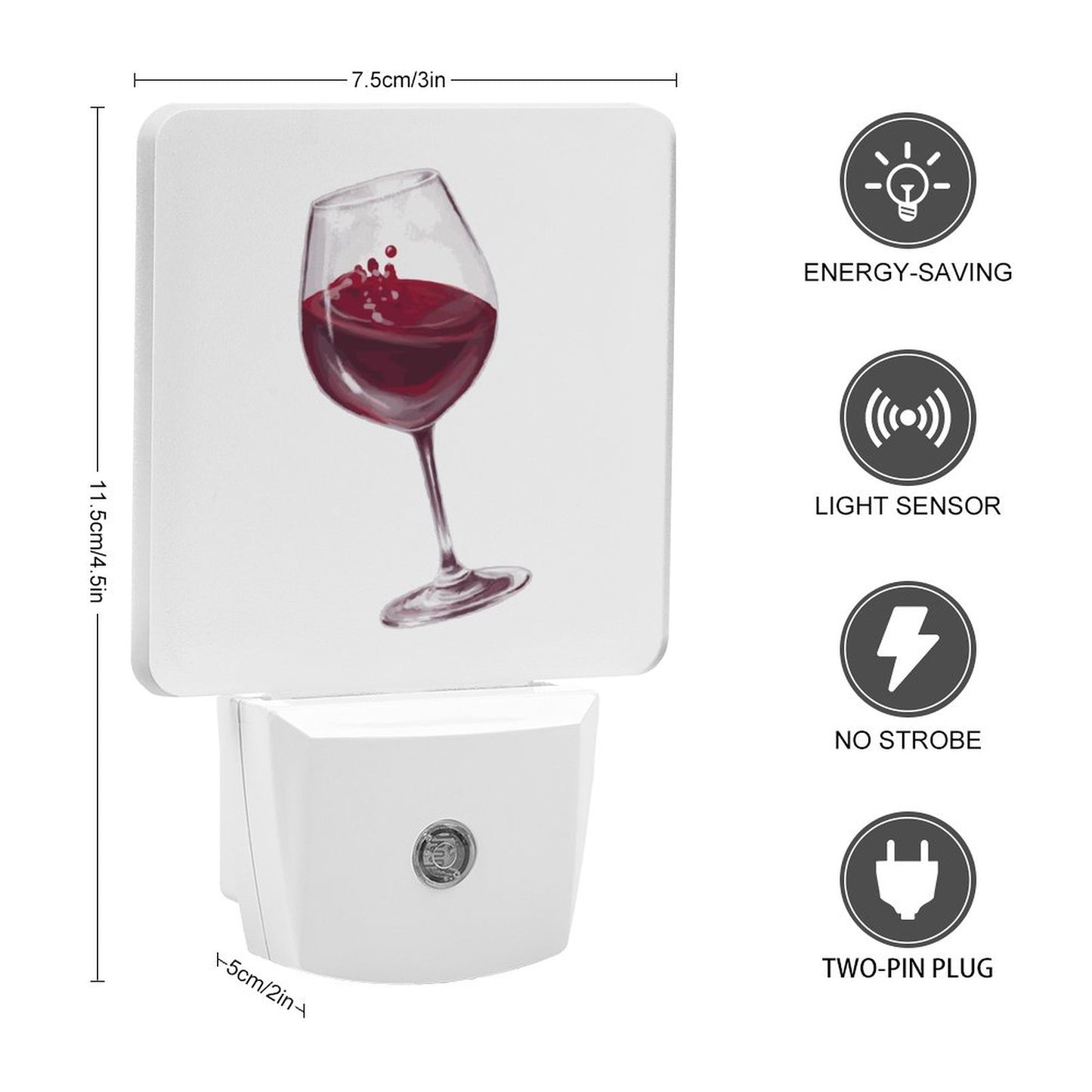 Red Wine Smart LED Night Light