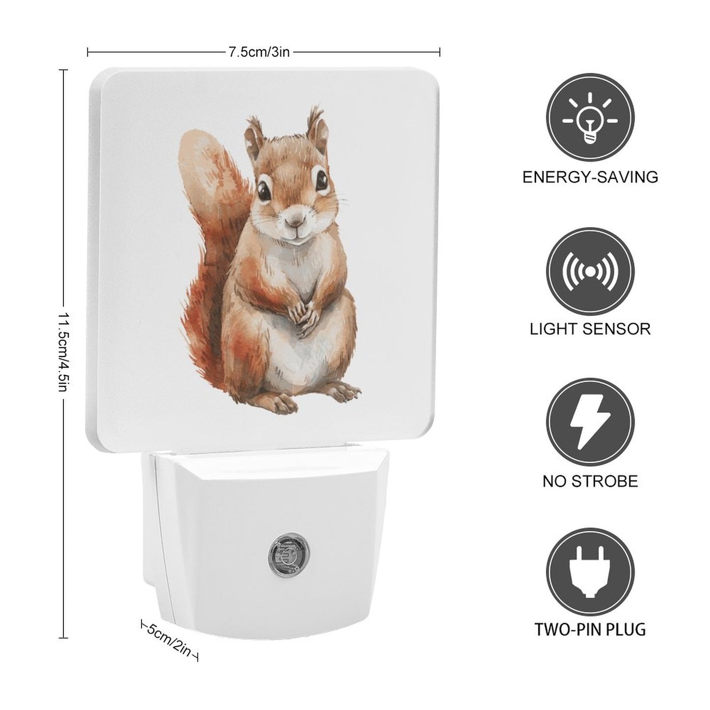 Squirrel Smart-sensor LED Night Light