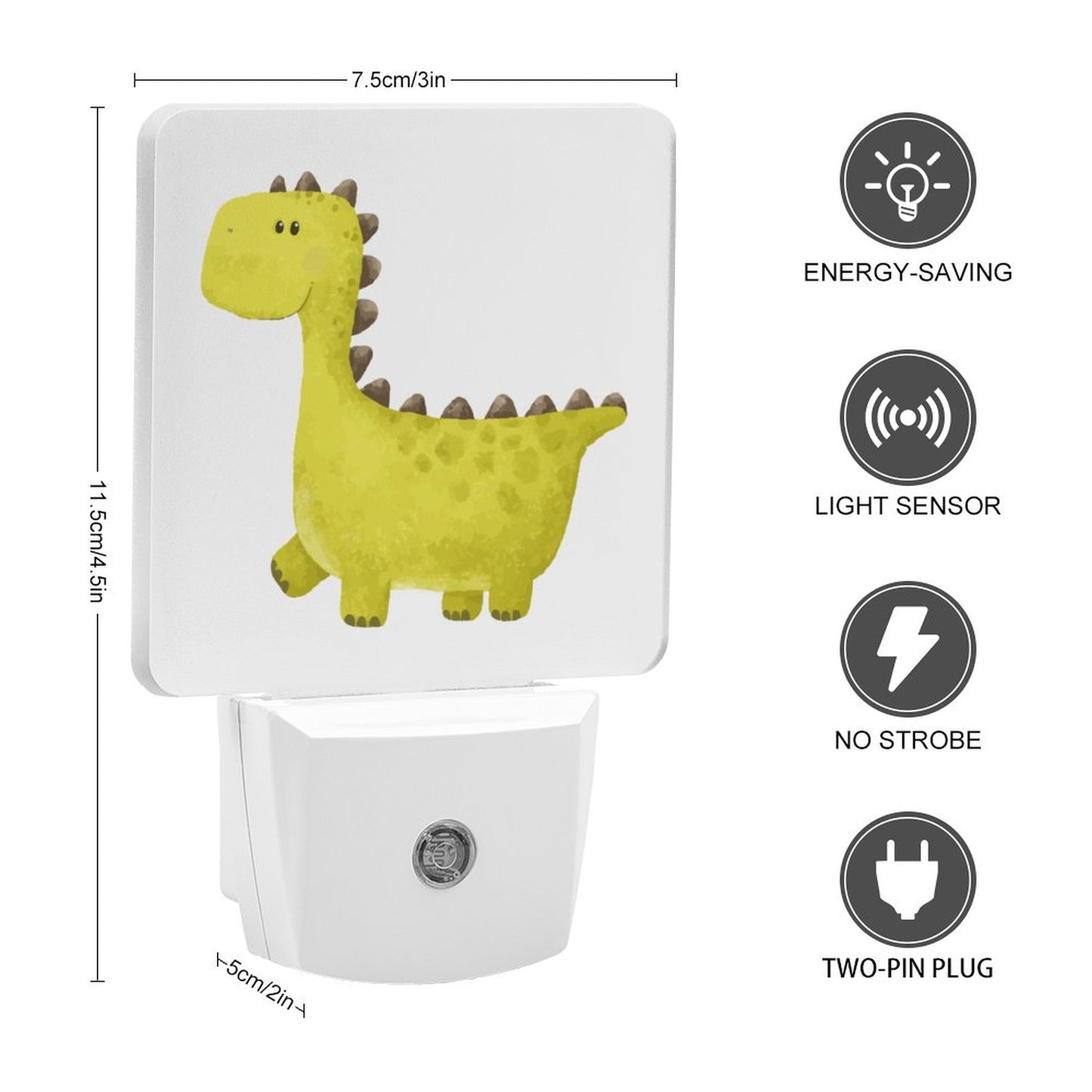 Cute Dinosaur Smart LED Night Light