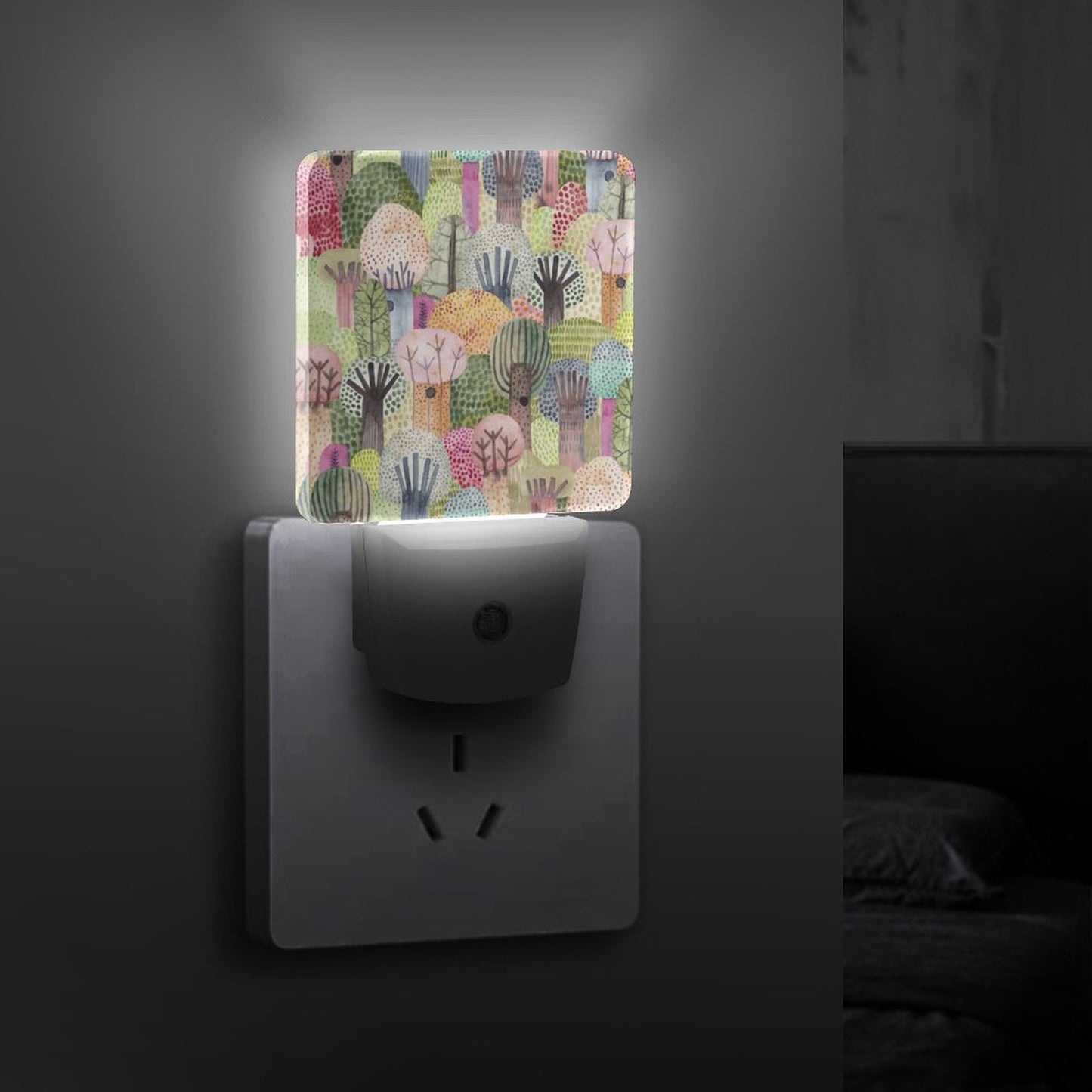 Watercolor Trees Smart LED Night Light